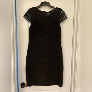 Adrianna Papell Black Midi Dress